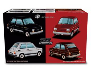 Fiat 126 Personal 4 RED 1980 Rosso amaranto Laudoracing 1:18 Resinemodell (Türen, Motorhaube... nicht zu öffnen!)